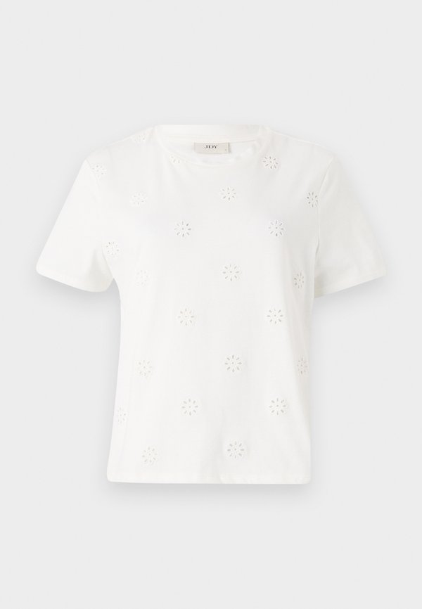 JDYCIF BRODERIE ANGLAISE  - Print T-shirt - cloud dancer4