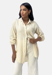 Overhemdblouse - beige