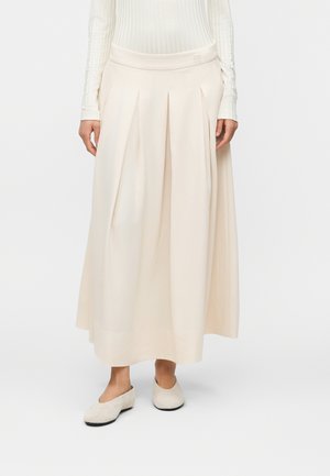 CHAI CLASSIC GABARDINE - Plisirano krilo - ivory shade