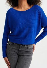 WE Fashion Stickad tröja - mottled light blue