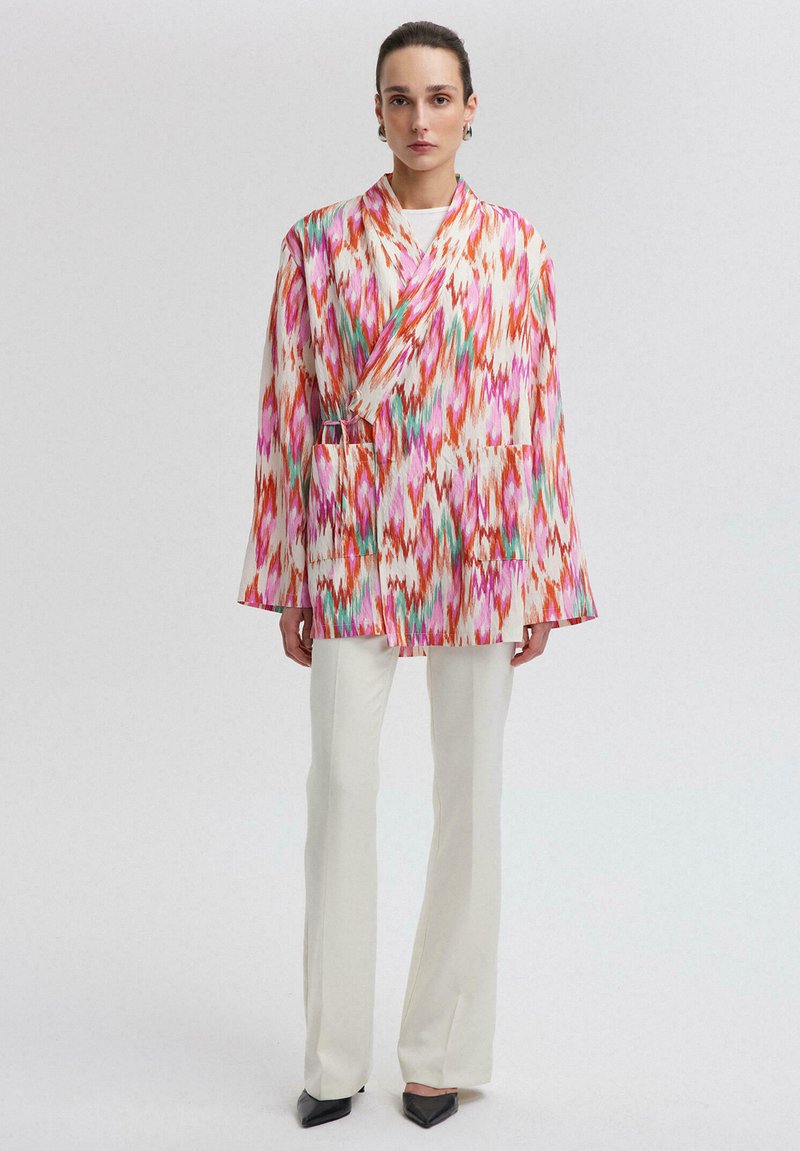 Touché Privé Halflange jas donkerroze