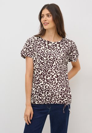 MIT RAFFUNG - Print T-shirt - rot