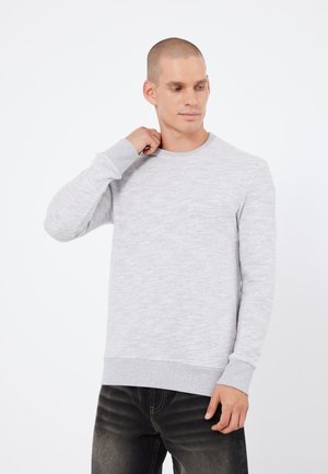 Pullover - mottled light grey