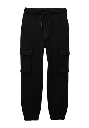 JOGGING - Pantalon cargo - noir