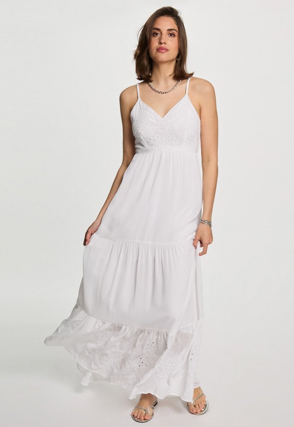 EMBROIDERED - Maxikleid - blanc