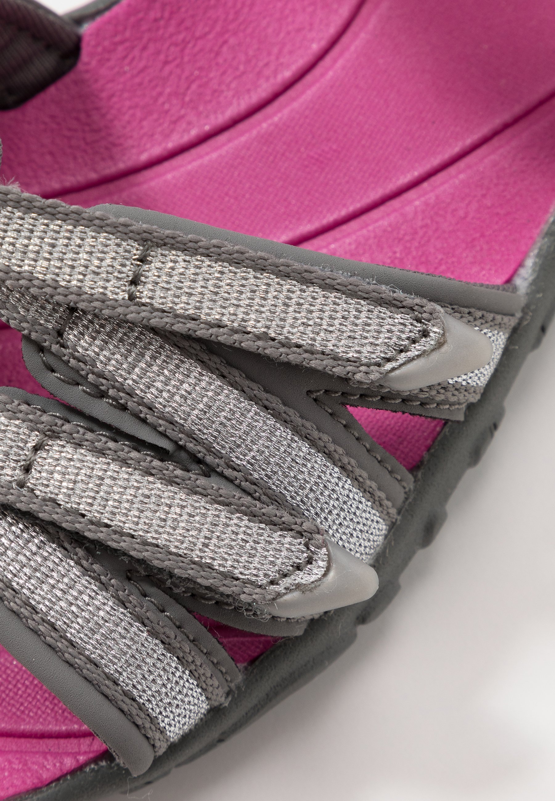 silver walking sandals