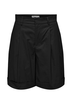 ONLY, ONLROSALIE HW BERMUDA SHORTS PNT NOOS - Shorts - black