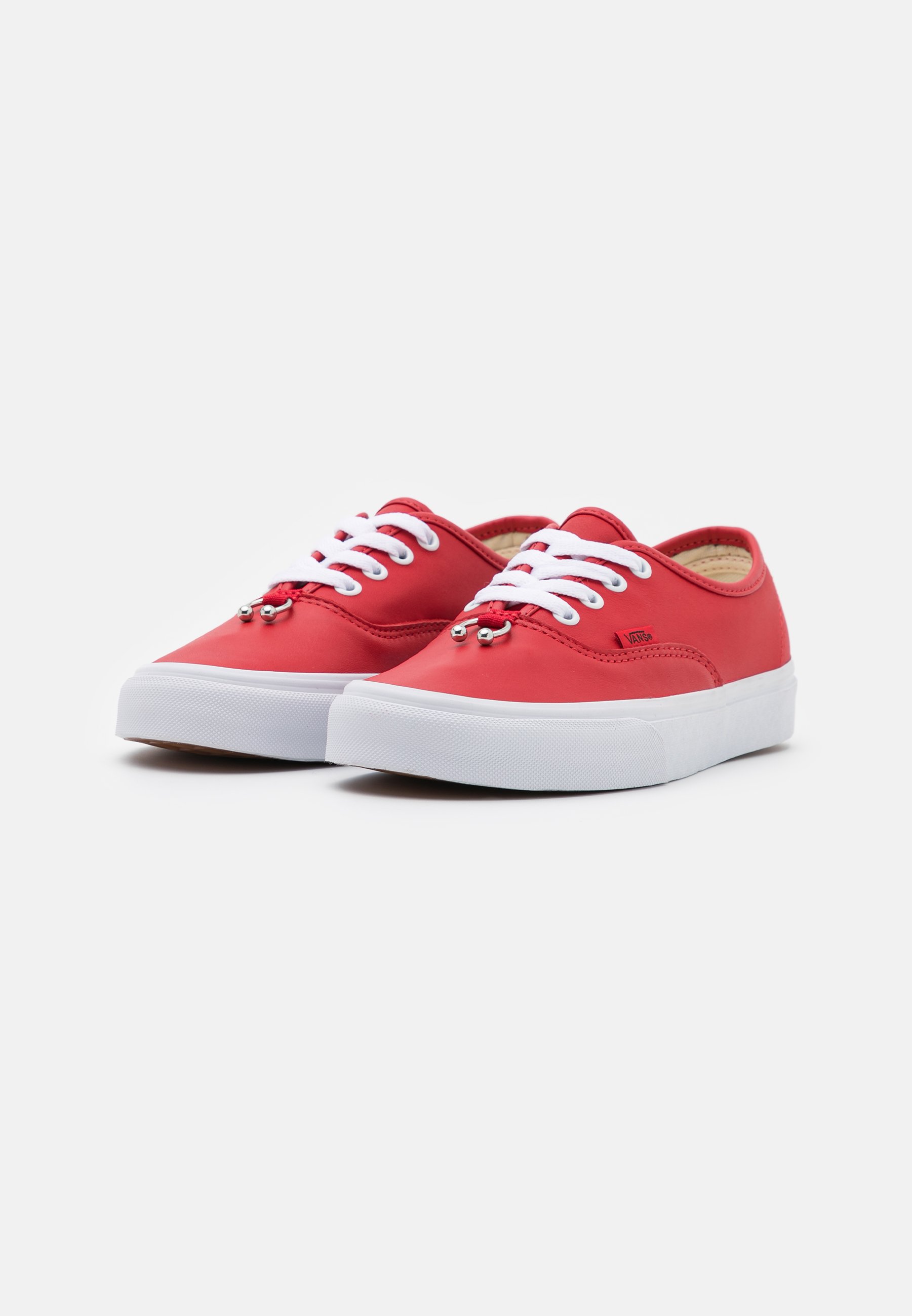 all red platform vans