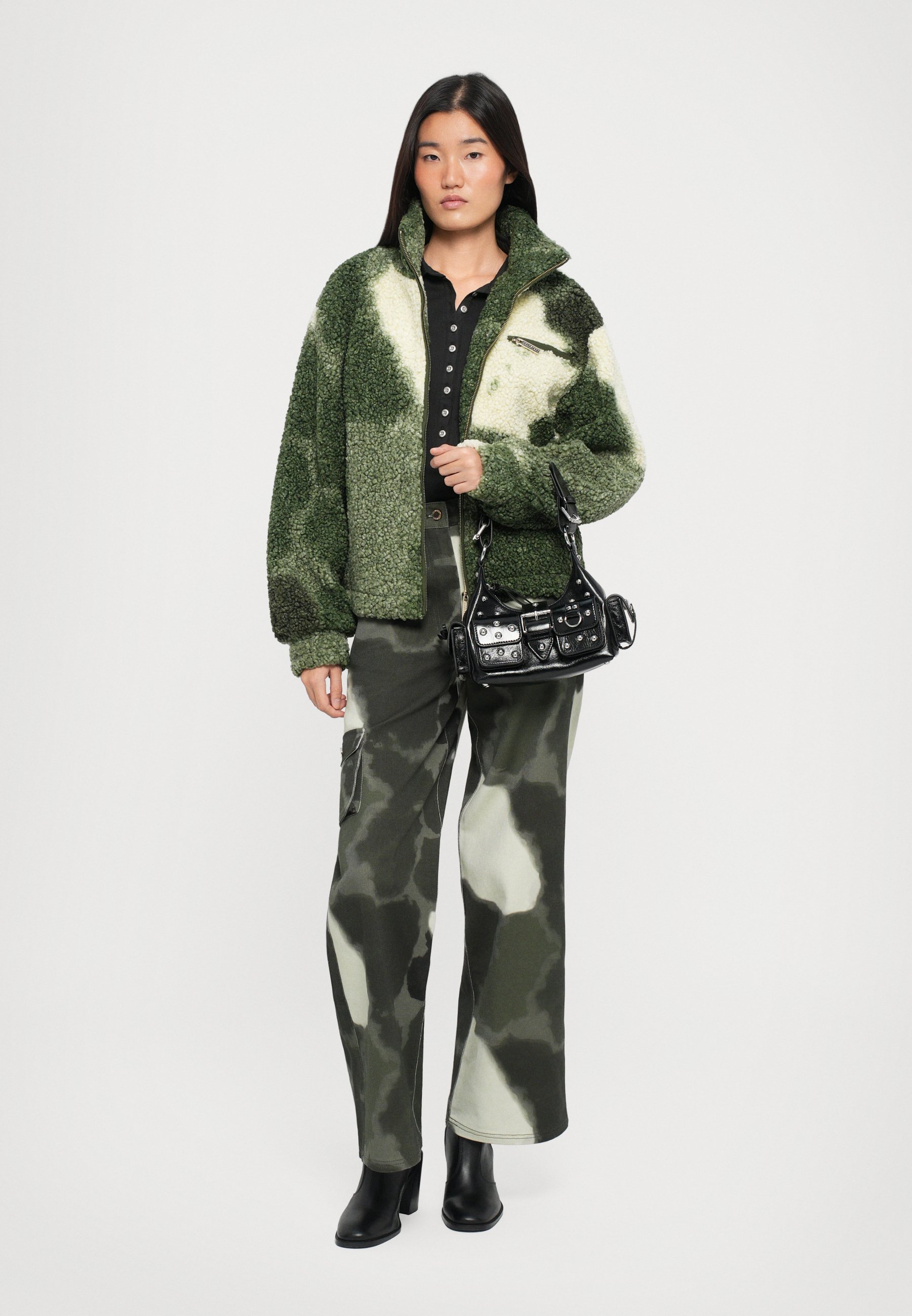 Helmstedt SAFIYA JACKET - Fleece jacket - tie dye green/dark