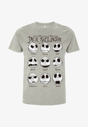 Disney NIGHTMARE BEFORE CHRISTMAS JACK EMOTIONS - T-shirts print - melange grey