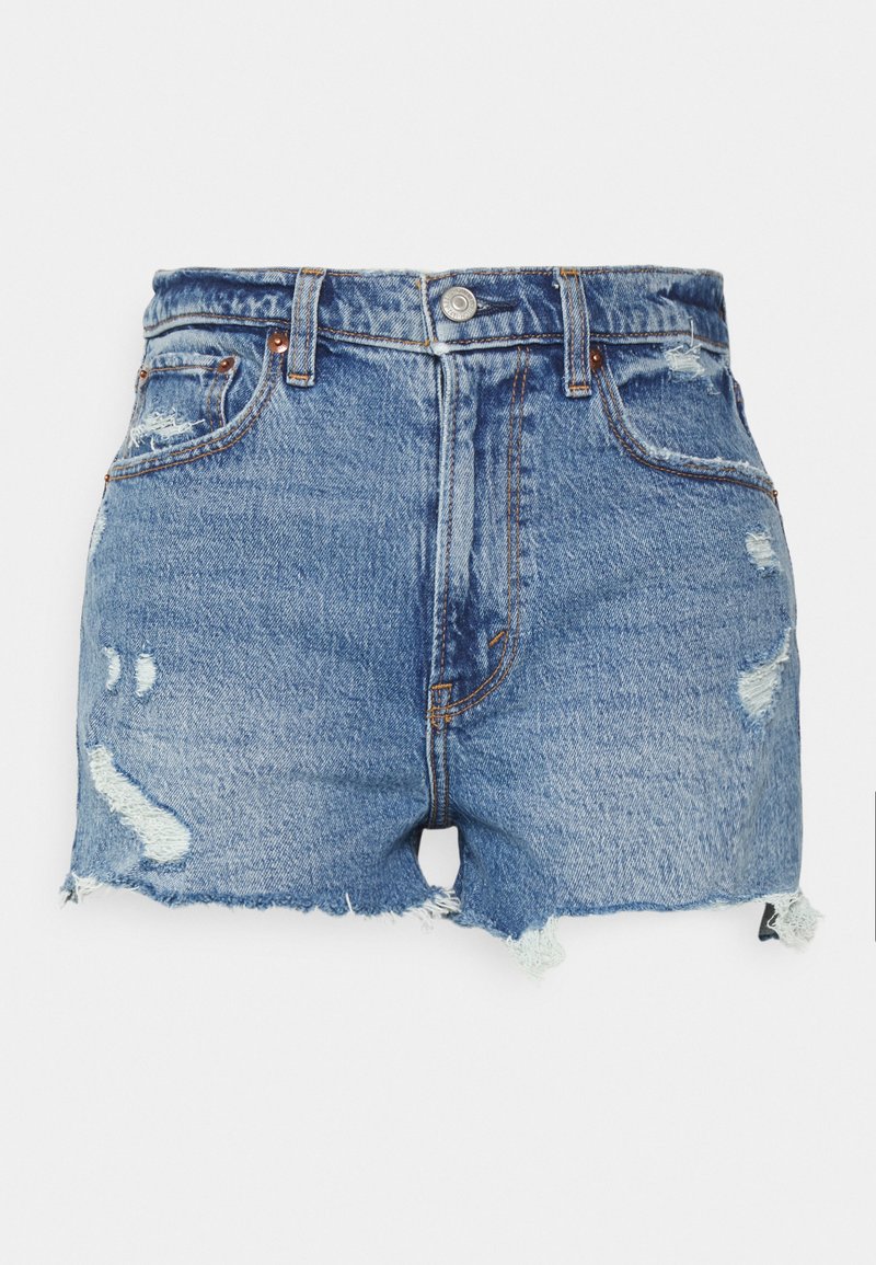 Abercrombie & Fitch MOM - Calções de ganga - medium destroy