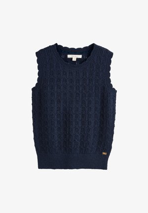 Laura Ashley, REGULAR FIT - POINTELLE SLEEVELESS TWIN - Waistcoat - navy