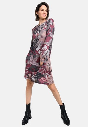 Strickkleid - burgundy-brown