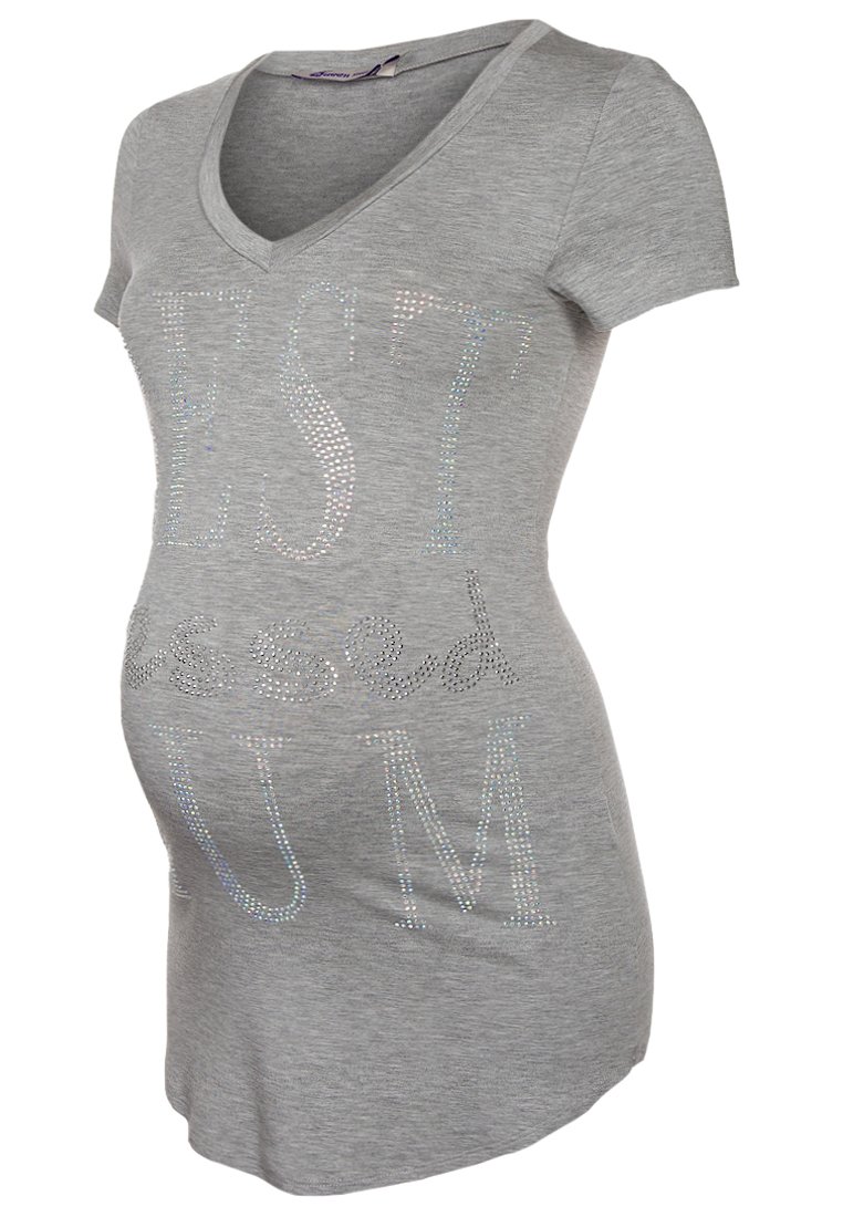 Queen Mum T-shirt basic grijs Queen Mum T-shirt basic grijs