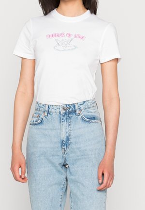 T-shirt print - white