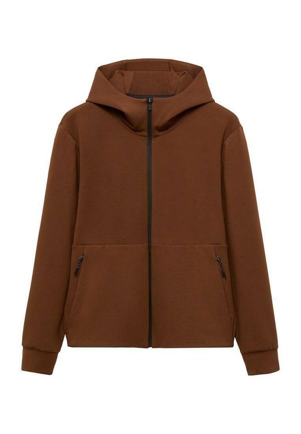 Zip-up sweatshirt - burnt orange3
