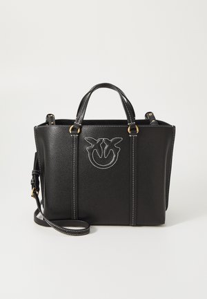 MIRANDA SHOPPER CLASSIC LOGO - Handtas - nero/antique gold