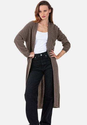 Gilet - marron chiné