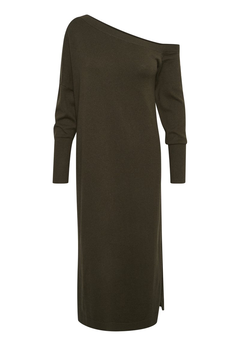 My Essential Wardrobe Gebreide jurk donkergroen