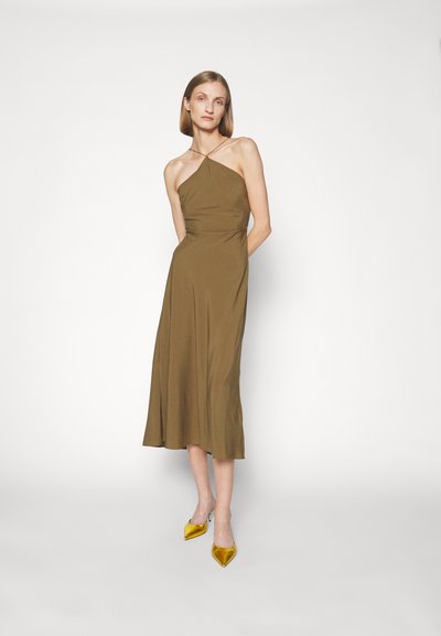 DESIGNERS REMIX EXCLUSIVE VALERIE HALTER LONG DRESS - Cocktail φόρεμα / Φόρεμα για πάρτι - olive