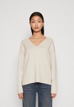 Zilveren OBJECT Trui OBJREYNARD V-NECK PULLOVER