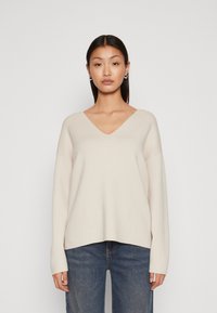 Object OBJREYNARD V-NECK - Jumper - silver gray