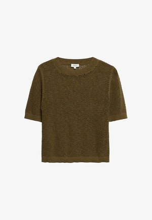 s.Oliver, Print T-shirt - dunkelbraun
