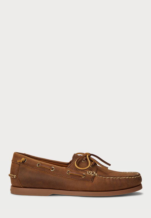 MERTON LEATHER BOAT SHOE - Boat shoes - deep saddle