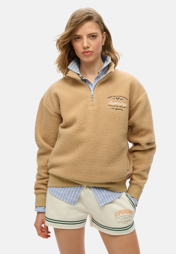 COUNTRY CLUB HALF ZIP  - Fleecepullover - shaker beige
