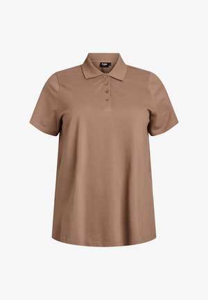 MIT KURZEN ÄRMELN - Polo shirt - caribou
