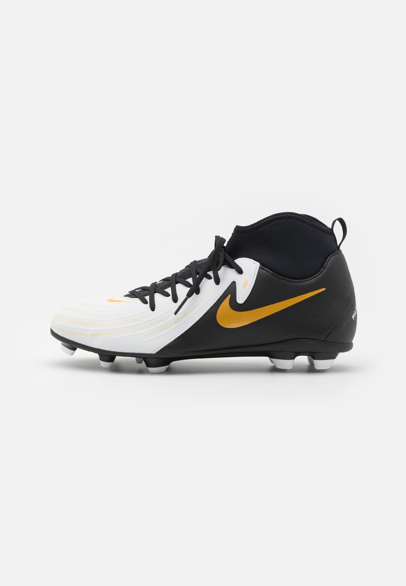 Nike Performance PHANTOM LUNA 2 CLUB FG/MG - Scarpe da calcio per terreni duri - white/black/metallic gold coin