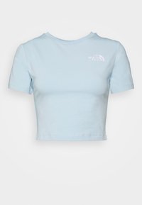 The North Face W ESSENTIAL CROPPED SLIM SHORT SLEEVE TEE - T-shirt estampada - beta blue