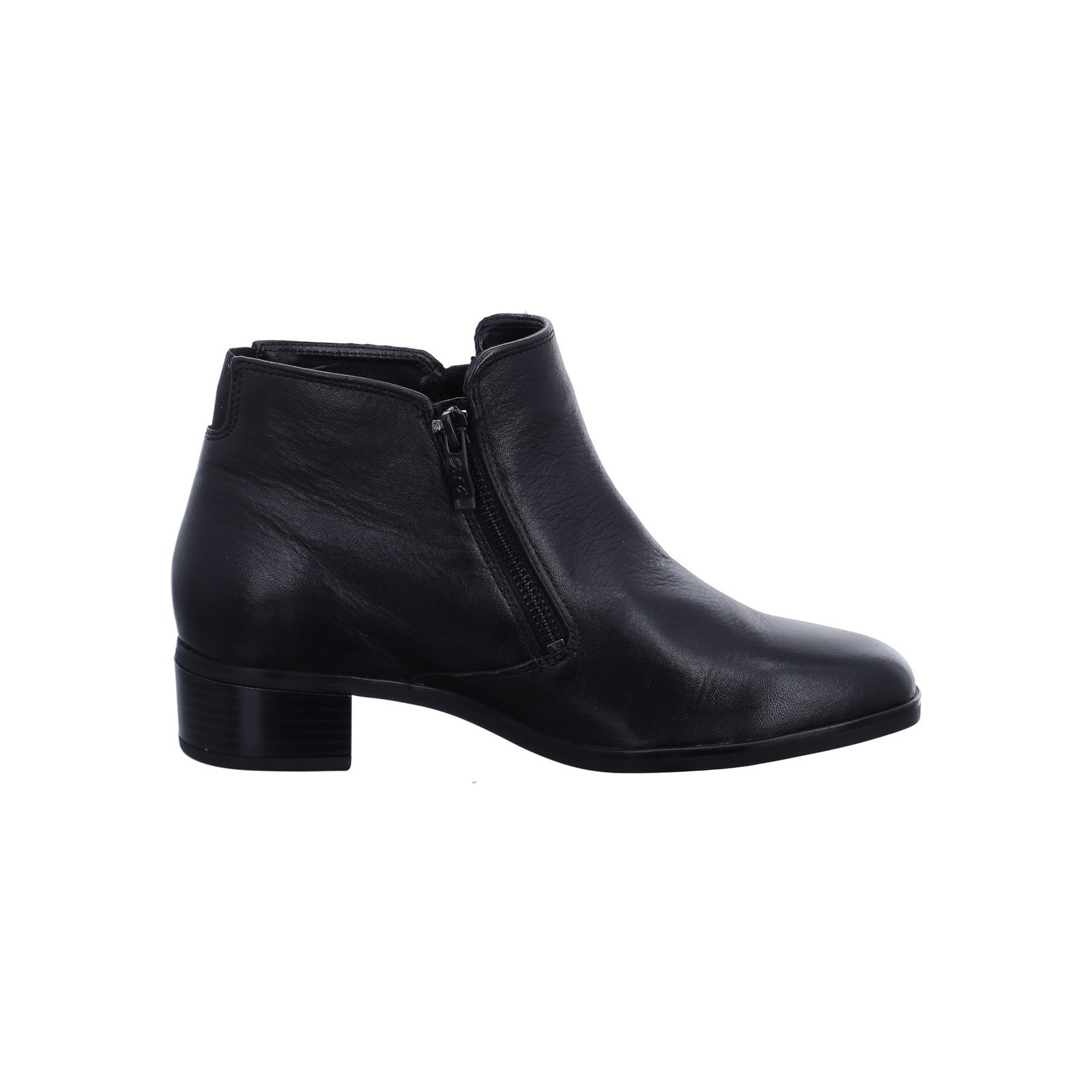 ARA Graz Stivaletto Donna In Pelle Nero – Taglia Comoda 41.5 EU Larga, Suola Intercambiabile E Morbidezza High Soft