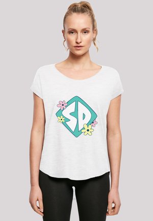 SCOOBY DOO DOG TAG ICON - Print T-shirt - white