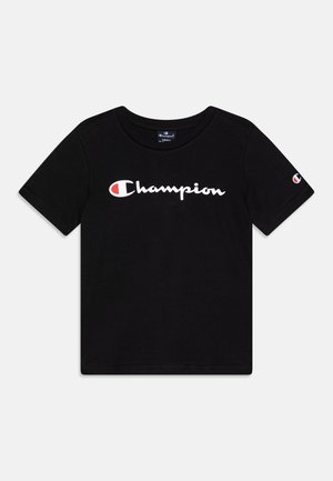 Champion ICONS CREWNECK LARGE LOGO - T-shirt print - black