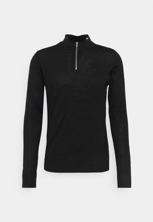 Lindbergh HALF ZIP MOCK NECK - Camisola - black