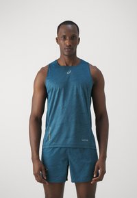 ASICS - FUJITRAIL SINGLET - Toppi - magnetic blue Pienoiskuva 1