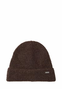 Kootud müts - dark oak brown melange