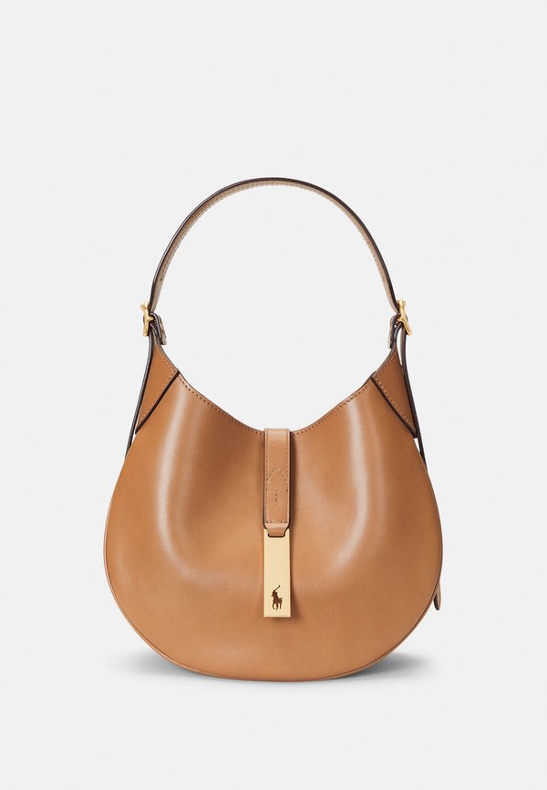 POLO ID LEATHER SMALL SHOULDER BAG - Cross body bag - tan3
