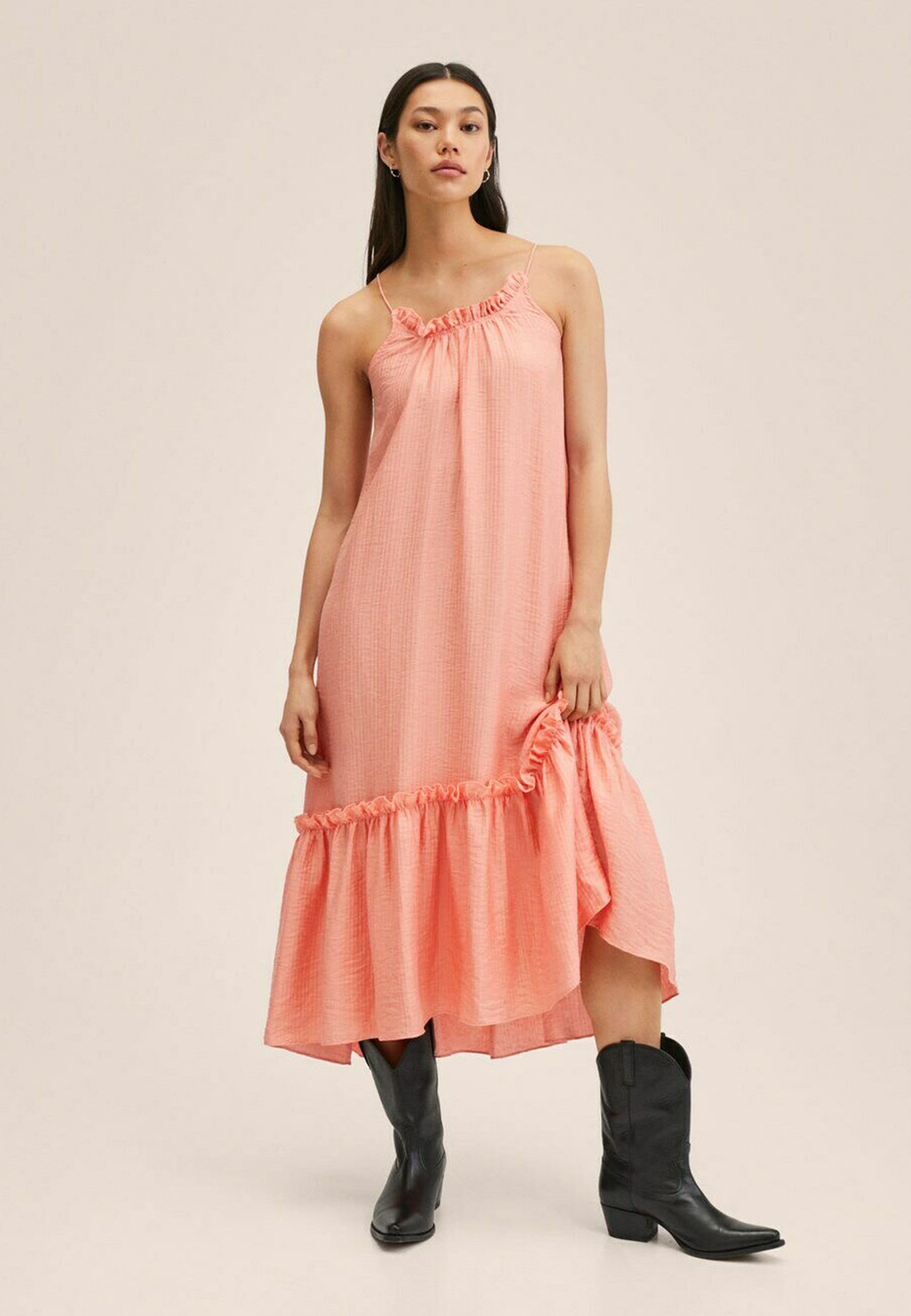 Mango NUT-H - Day dress - corail/coral 