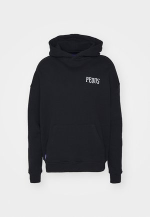 PEQUS BACK LOGO HOODIE UNISEX - Jersey con capucha - black