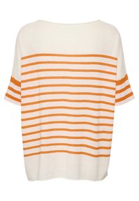 Cream Triko s potiskem - orange