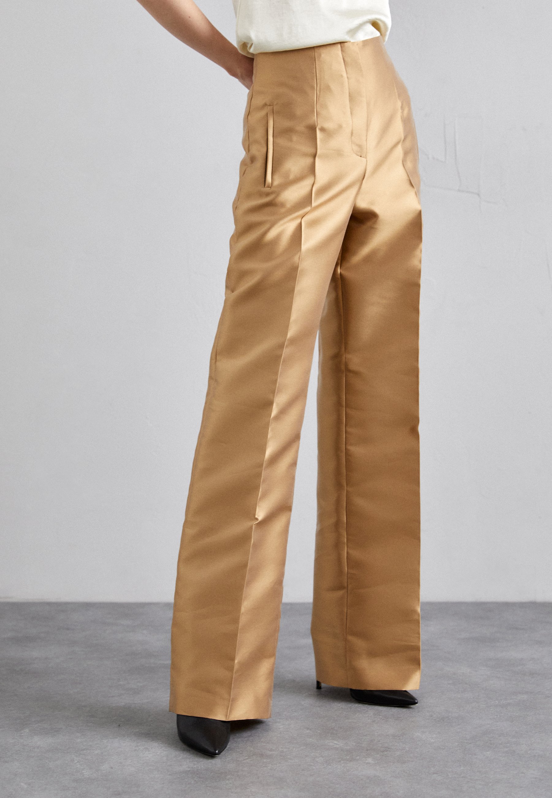 パンツ A FERRETTI Woman Pants Beige 03251620 0081 Viscose linen trousers stretch | Alberta Ferretti