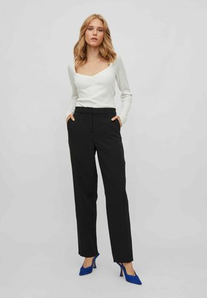 VILA Pantalones - black