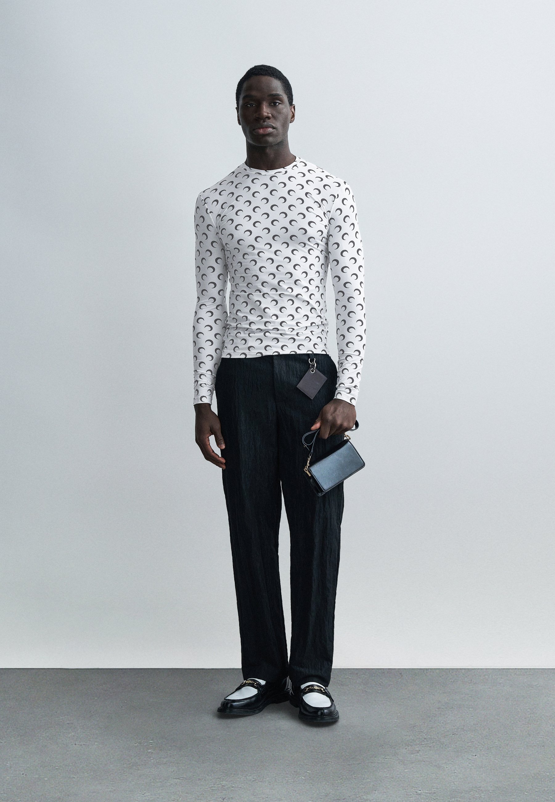 MARINE SERRE MOON PRINTED CREW NECK - Long sleeved top - optical