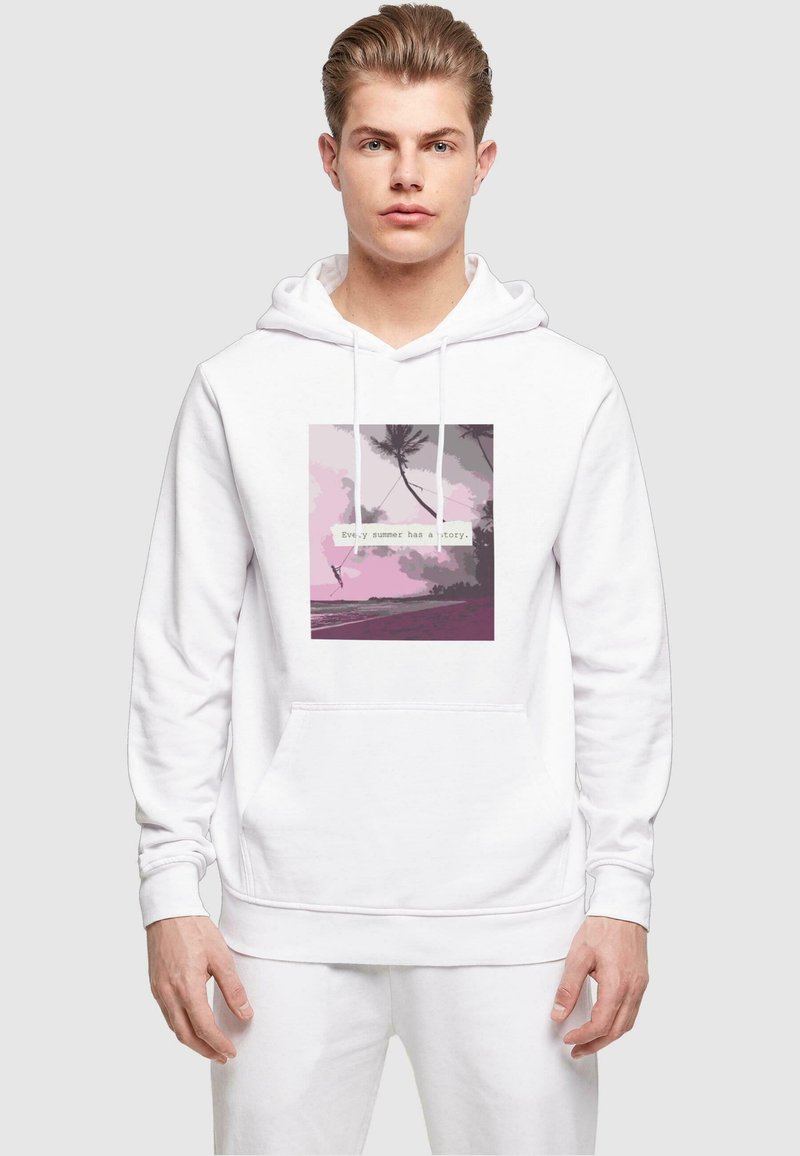 Merchcode SUMMER - EVERY SUMMER HAS A STORY BASIC  - Kapuutsiga pusa - white