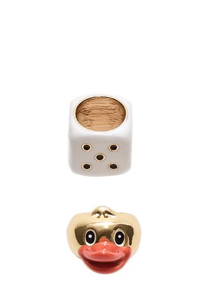 PACK OF 2 DICE AND DUCK  - Sormus - white