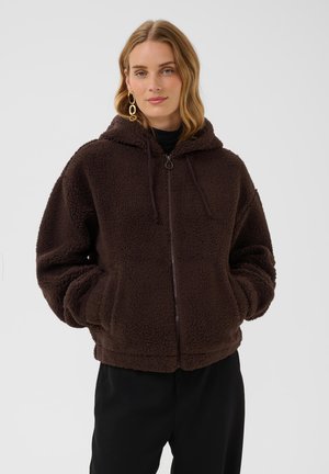 Love Copenhagen, LCVIGGI TEDDY - Veste polaire - chocolate plum