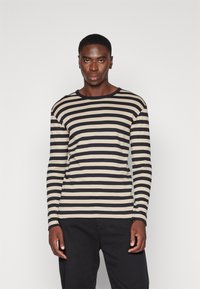 Mads Nørgaard MIDI RIB TOBIAS TEE  - Camiseta de manga larga - seneca rock/black