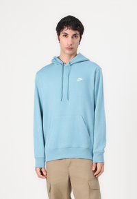 Nike Sportswear - CLUB HOODIE - Hoodie - denim turq/white Thumbnail Image 1